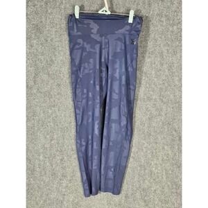 Better Bodies Navy Blue Camo High Waist Leggings Womens XL Side Pockets Workout